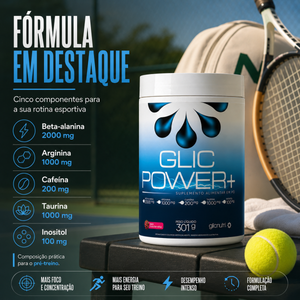 GlicPower+ Pre Workout Glicnutri  300g Inositol Taurina e Beta-alanina