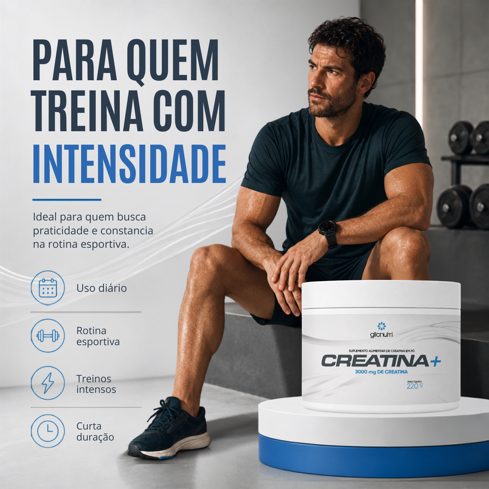 Creatina + Monohidratada Glicnutri 220g