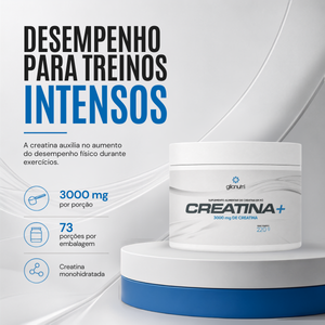 Creatina + Monohidratada Glicnutri 220g