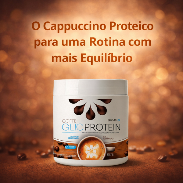 GlicProtein 200g  Sabor Cappuccino com Caneca Just be. No Limits