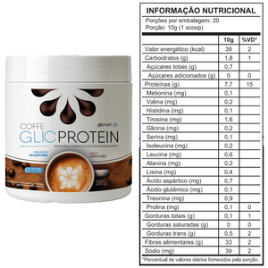 GlicProtein 200g  Sabor Cappuccino com Caneca Just be. No Limits