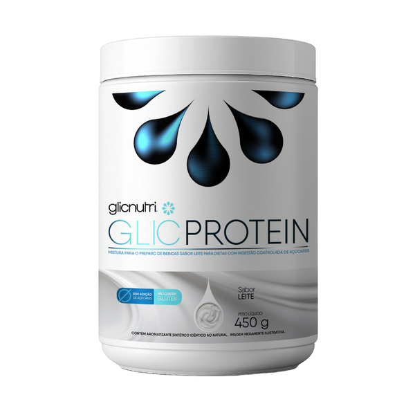 GlicProtein 450g Isolado Zero lactose LowCarb e Zero Açucar
