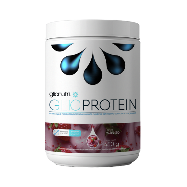 GlicProtein 450g Isolado Zero lactose LowCarb e Zero Açucar