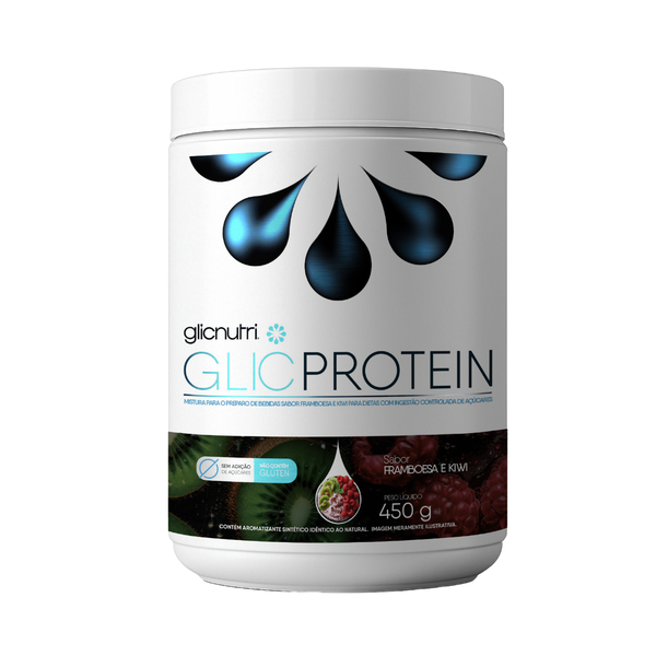 GlicProtein 450g Isolado Zero lactose LowCarb e Zero Açucar