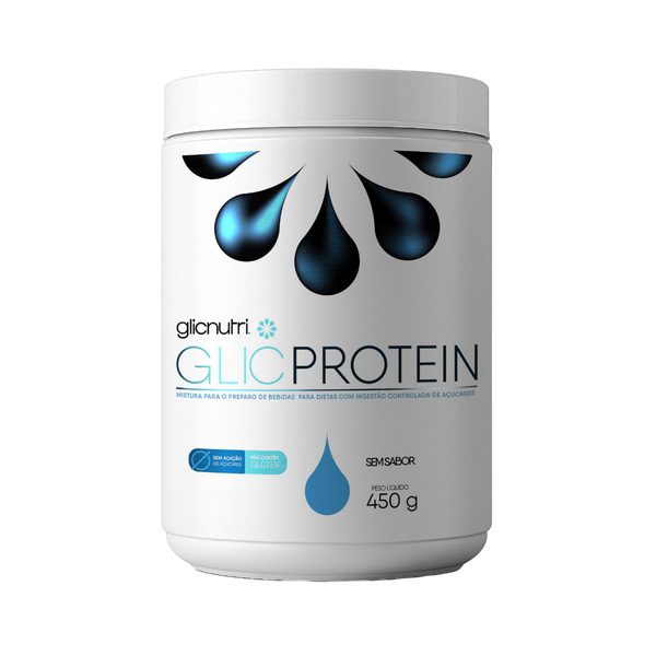 GlicProtein 450g Isolado Zero lactose LowCarb e Zero Açucar